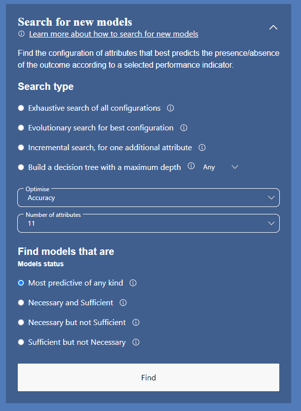 Search for new models.png